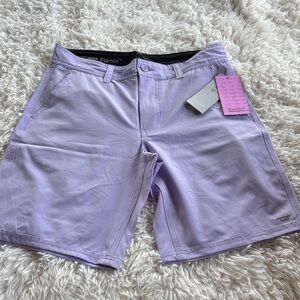 Lavender Flat Front Men's Shorts